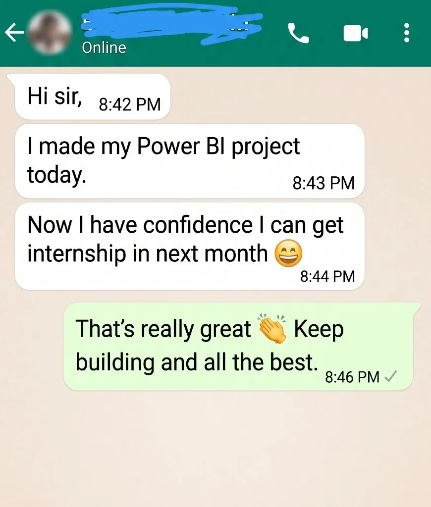 infraone whatsapp review image